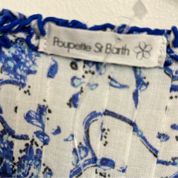 Poupette St. Barth flowy boho tunic with ruffle hem - Picture 2 of 8